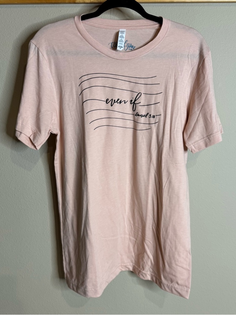 Even If Daniel 3:18 Psalm Graphic Tee - Light Pink